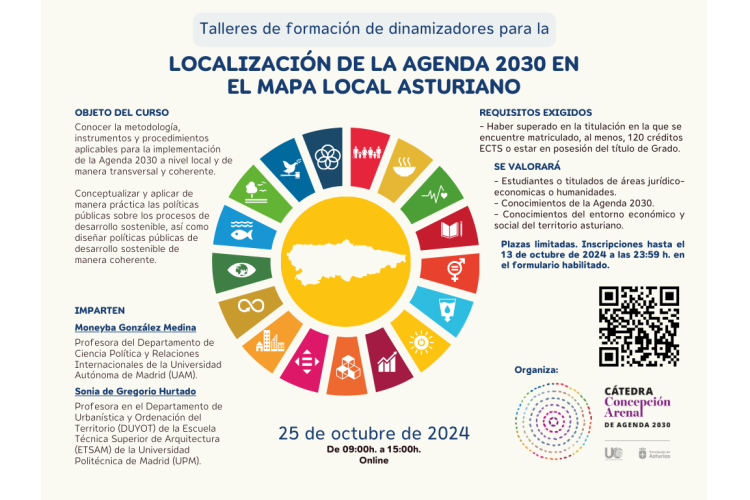 Taller de formación de dinamizadores para la localización de la Agenda 2030 en el mapa local asturiano